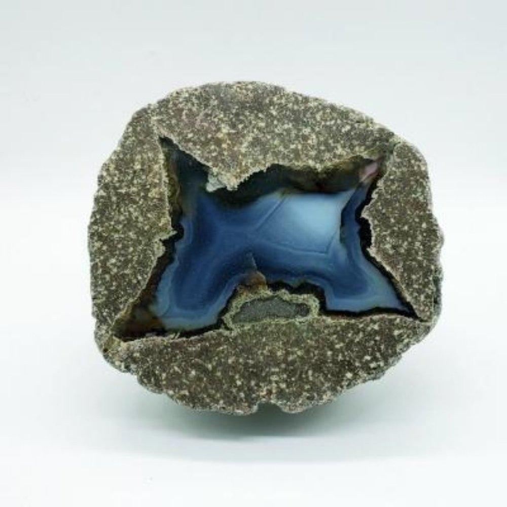 Blue Banded Agate- Attention rock hounds. This is a one of a kind - great price